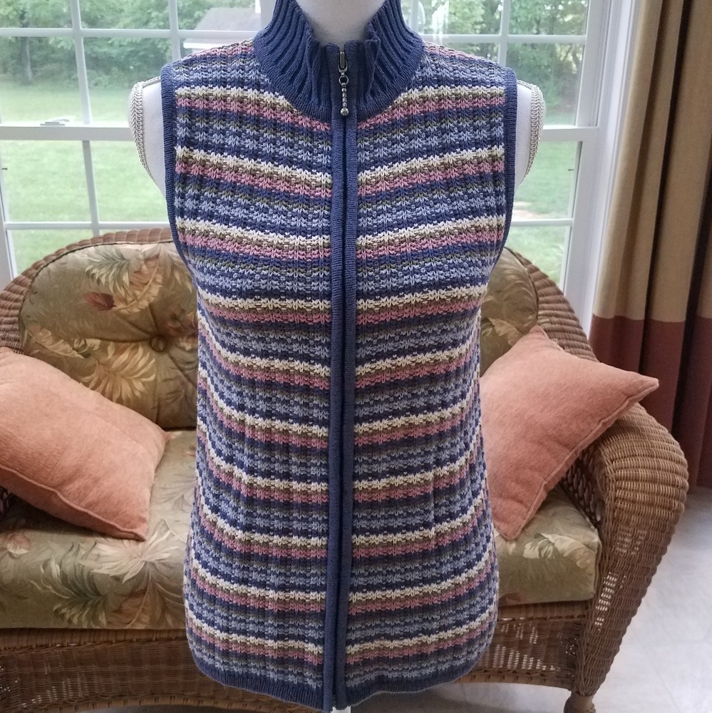 Pastel sweater vest by Christopher & Banks